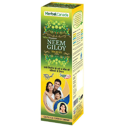 Herbal Canada Herbal Premium Neem Giloy Swaras Sugar Free