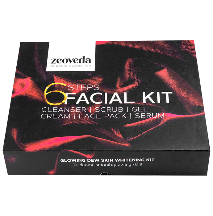 Zeoveda 6 Step Glowing Dew Skin Whitening Facial Kit - Classic Derma
