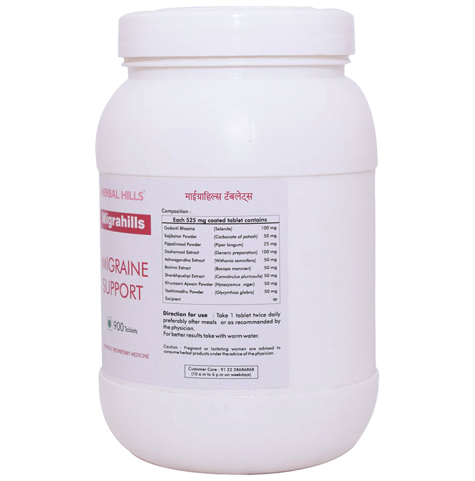 Herbal Hills Migrahills Migraine Support Tablet Value Pack