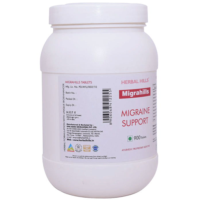 Herbal Hills Migrahills Migraine Support Tablet Value Pack