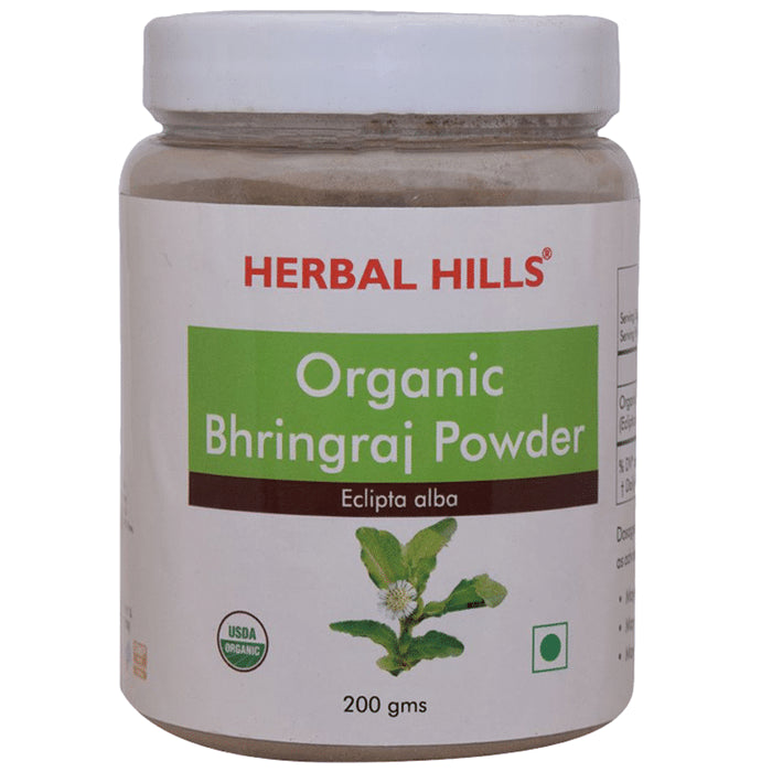 Herbal Hills Organic Bhringraj Eclipta Alba Powder - Classic Derma