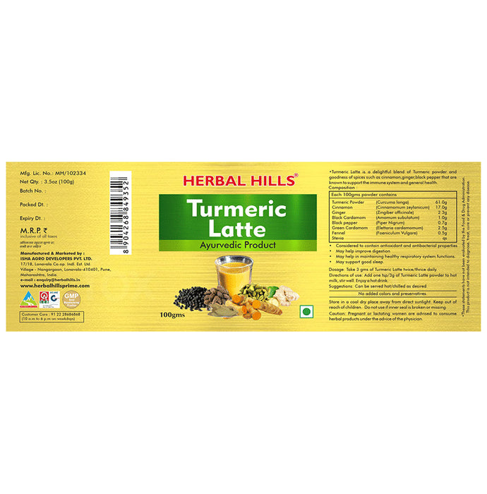 Herbal Hills Turmeric Latte