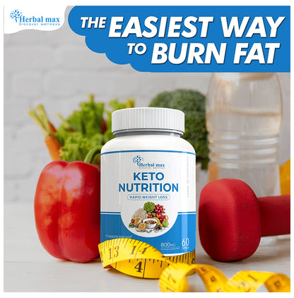 Herbal Max Keto Nutrition Rapid Weight Loss Capsule