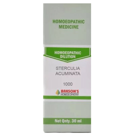 Bakson's Homeopathy Sterculia Acuminata Dilution 1000 CH - Classic Derma