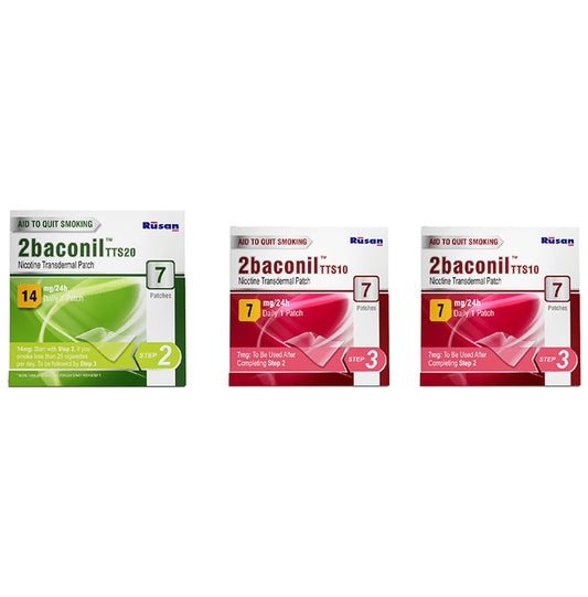 2baconil Patches Therapy for Less Than 20 Cigarettes a Day - Classic Derma