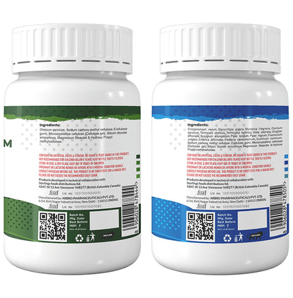 Herbika Combo Pack of Lung Positive & Ocimum Sanctum Capsule (60 Each)
