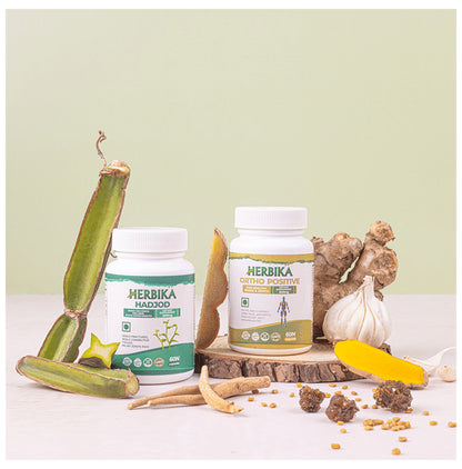 Herbika Combo Pack of Ortho Positive & Hadjod Capsule (60 Each)