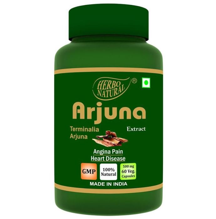Herbo Natural Arjuna (Terminalia Arjuna) Extract 500mg Veg Capsule - Classic Derma