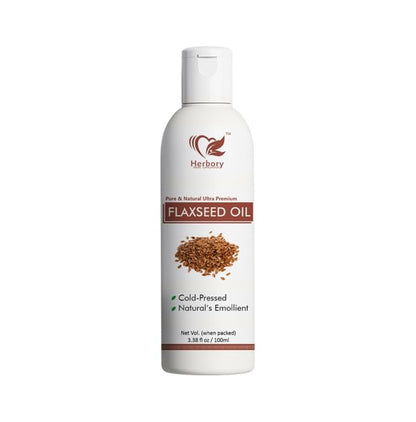 Herbory Pure & Natural Ultra Premium Flaxseed Oil - Classic Derma