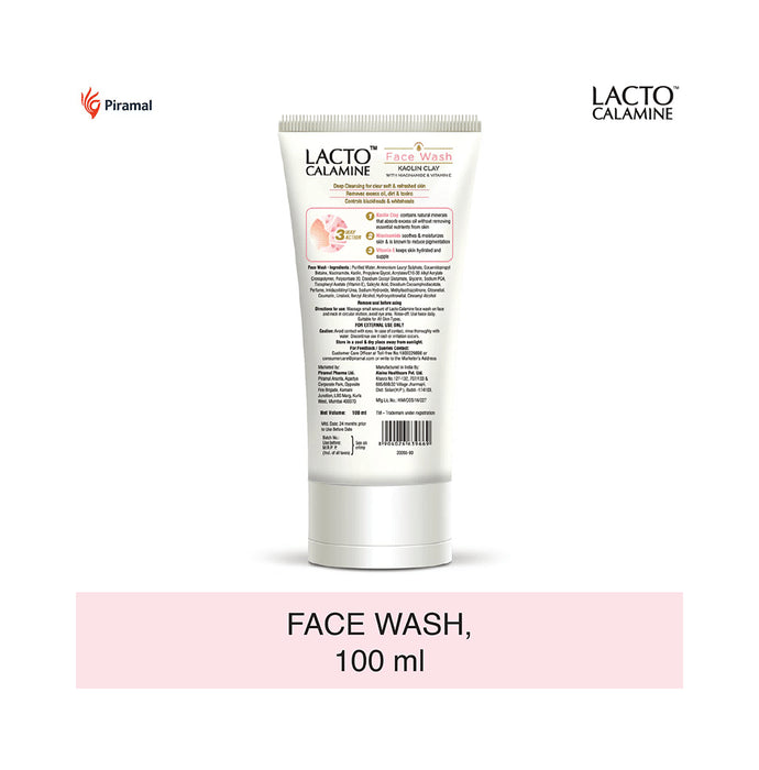 Combo Pack of Piramal Lacto Calamine Face Wash & Lacto Calamine Vitamin C Face Wash (100ml Each)