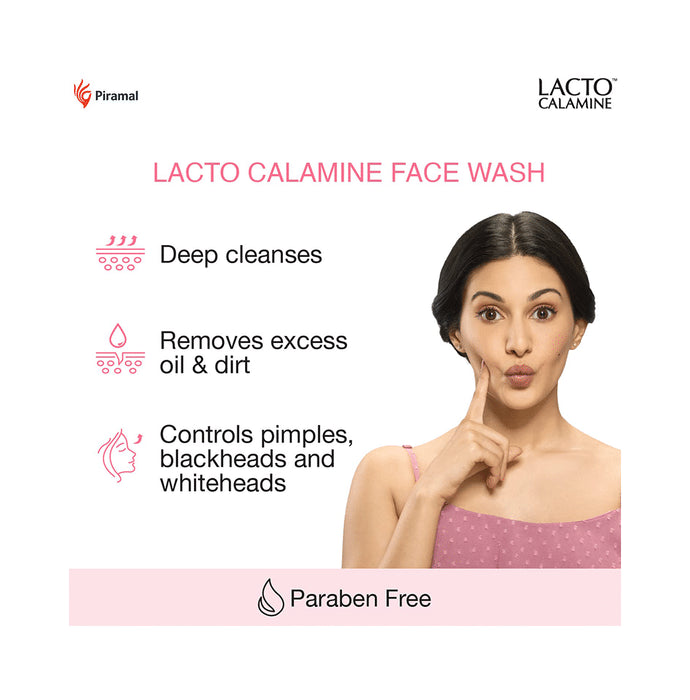 Combo Pack of Piramal Lacto Calamine Face Wash & Lacto Calamine Vitamin C Face Wash (100ml Each)