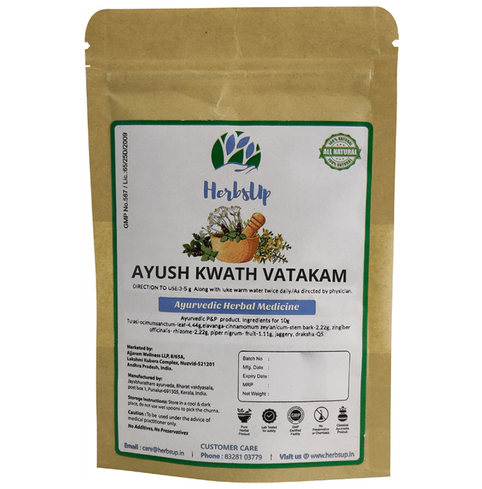 HerbsUp Ayush Kwath Vatakam - Classic Derma