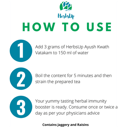 HerbsUp Ayush Kwath Vatakam