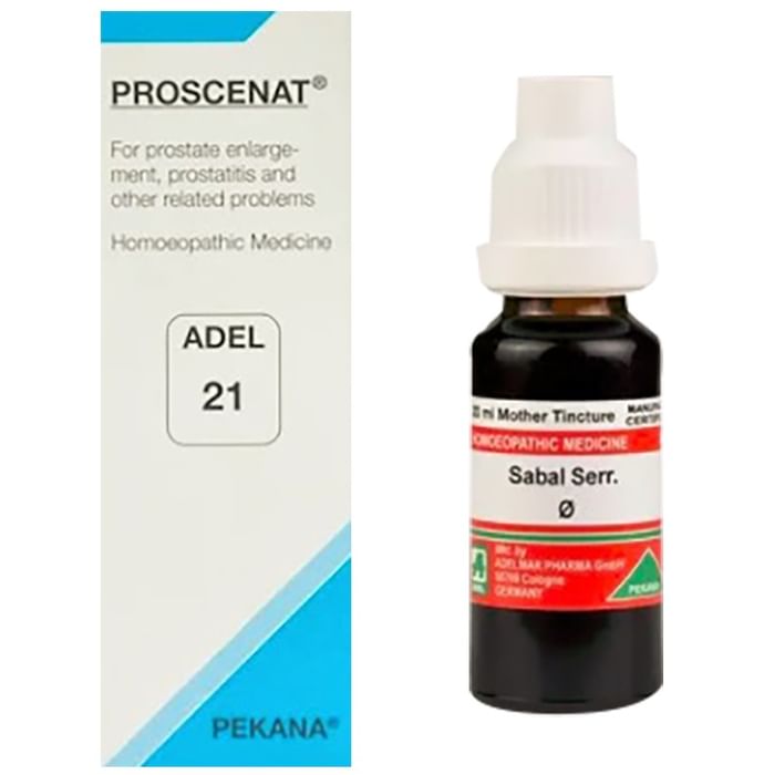 ADEL Men Care Combo Pack of ADEL 21 Proscenat Drop & Sabal Serr. Mother Tincture Q (20ml Each) - Classic Derma