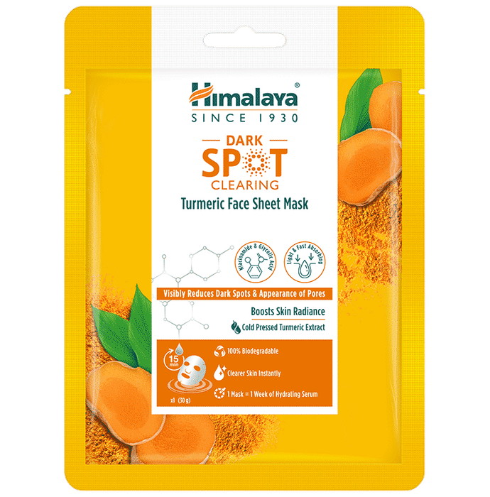 Himalaya Dark Spot Clearing Face Sheet Mask Turmeric - Classic Derma