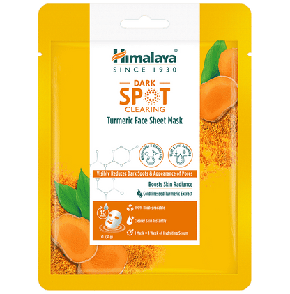 Himalaya Dark Spot Clearing Face Sheet Mask Turmeric - Classic Derma