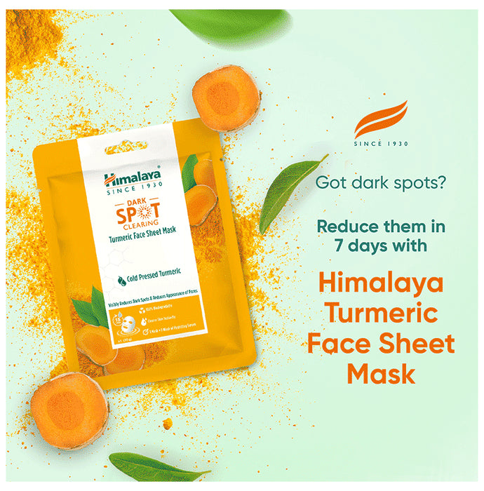 Himalaya Dark Spot Clearing Face Sheet Mask Turmeric