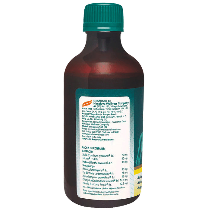 Himalaya Gasex Syrup ( Ginger Lemon Flavor) | Digestive Wellness| Improves Digestion Syrup Lemon Ginger