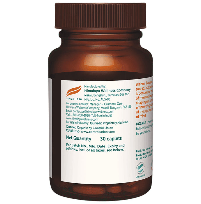 Himalaya Organic Brahmi | Mind Wellness| Improve Alertness | Caplet