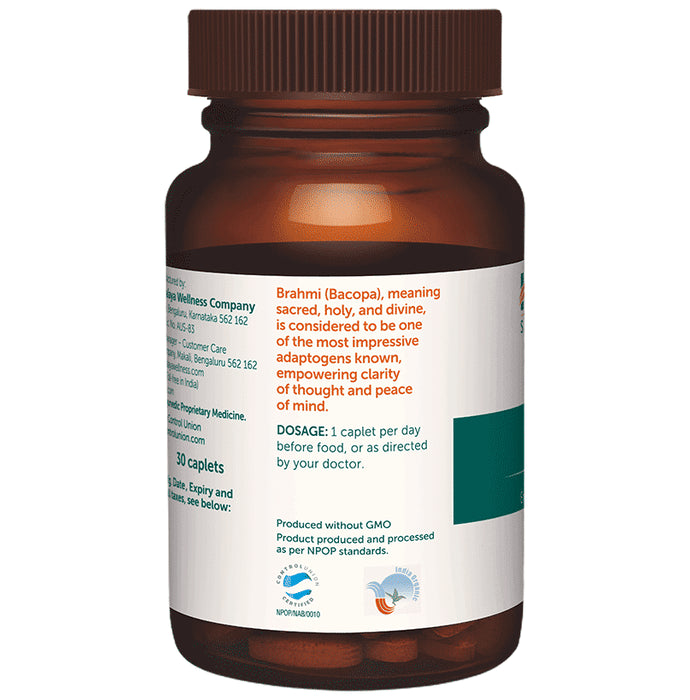 Himalaya Organic Brahmi | Mind Wellness| Improve Alertness | Caplet