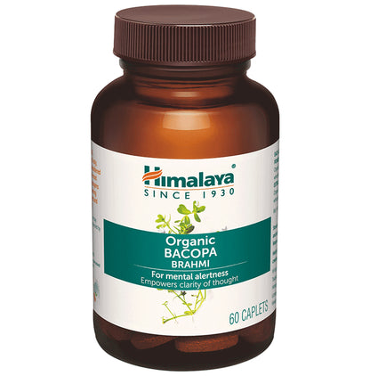 Himalaya Organic Brahmi | Mind Wellness| Improve Alertness | Caplet - Classic Derma