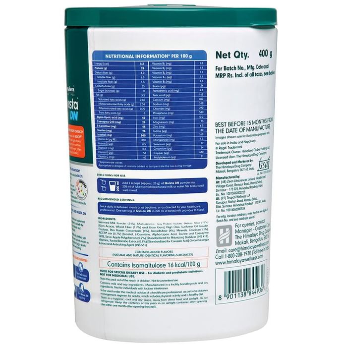 Himalaya Quista DN | Nutritional Supplement for Diabetics | Flavour Powder Milk Masala