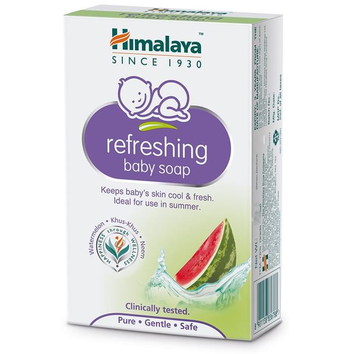 Himalaya Refreshing Baby Soap for Oily Skin | Paraben-Free | Clinically Tested & Hypoallergenic - Classic Derma