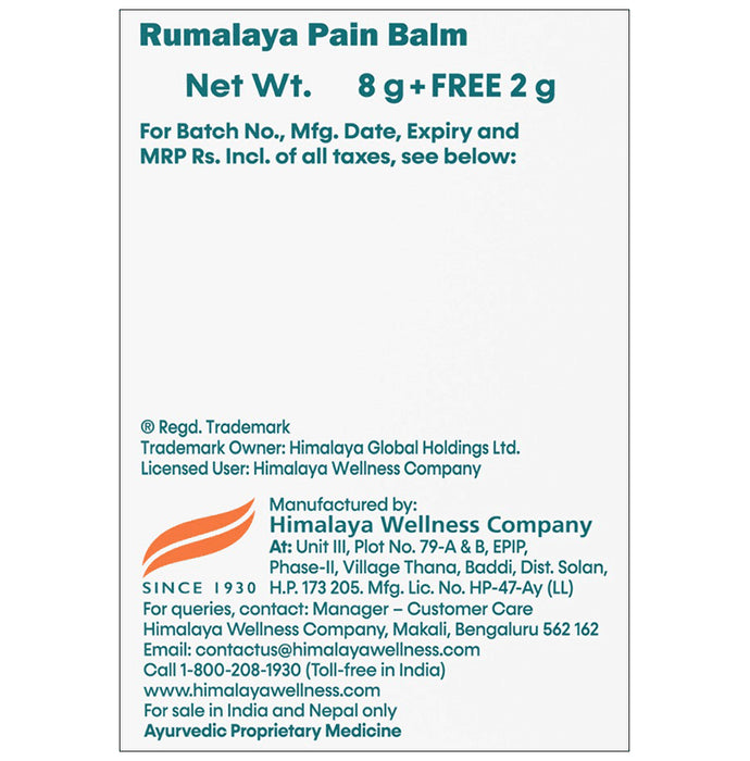 Himalaya Rumalaya Pain Balm