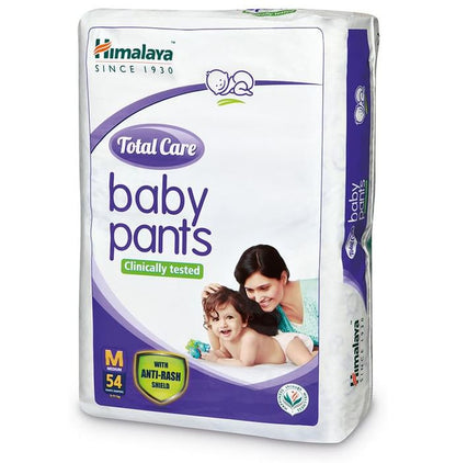 Himalaya Total Care Baby Pants | With Anti-Rash Shield & Wetness Indicator | Size Medium - Classic Derma