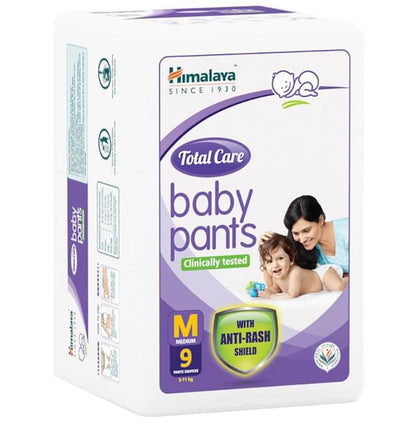 Himalaya Total Care Baby Pants | With Anti-Rash Shield & Wetness Indicator | Size Medium