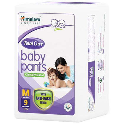 Himalaya Total Care Baby Pants | With Anti-Rash Shield & Wetness Indicator | Size Medium