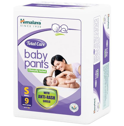 Himalaya Total Care Baby Pants | With Anti-Rash Shield & Wetness Indicator | Size Small