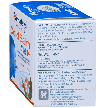 Himalaya Wellness Himalaya Cold Balm| Clears Blocked Nose| Clears Congestion