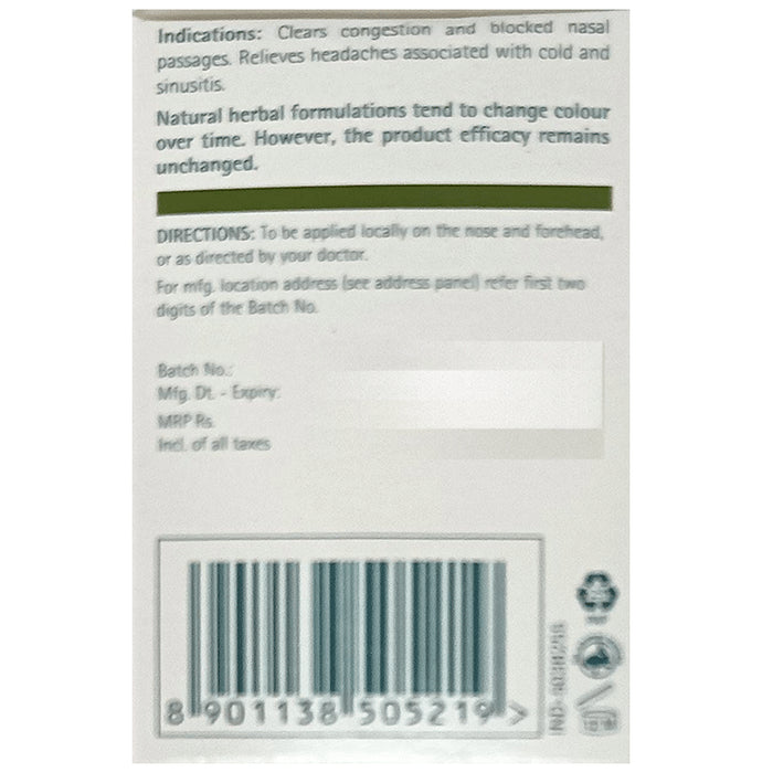 Himalaya Wellness Himalaya Cold Balm| Clears Blocked Nose| Clears Congestion