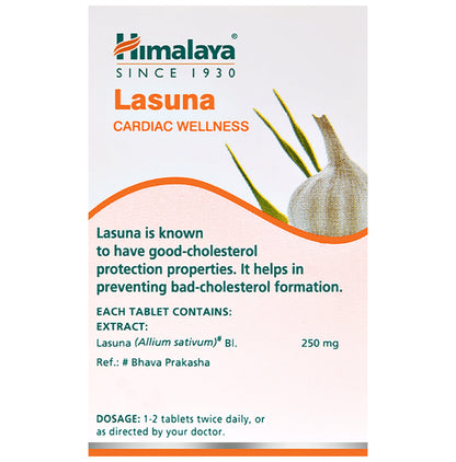Himalaya Wellness Pure Herbs Lasuna Cardiac Wellness Tablet | For Healthy Cholesterol