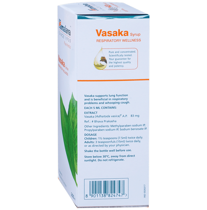 Himalaya Wellness Pure Herbs Vasaka Respiratory Wellness Syrup