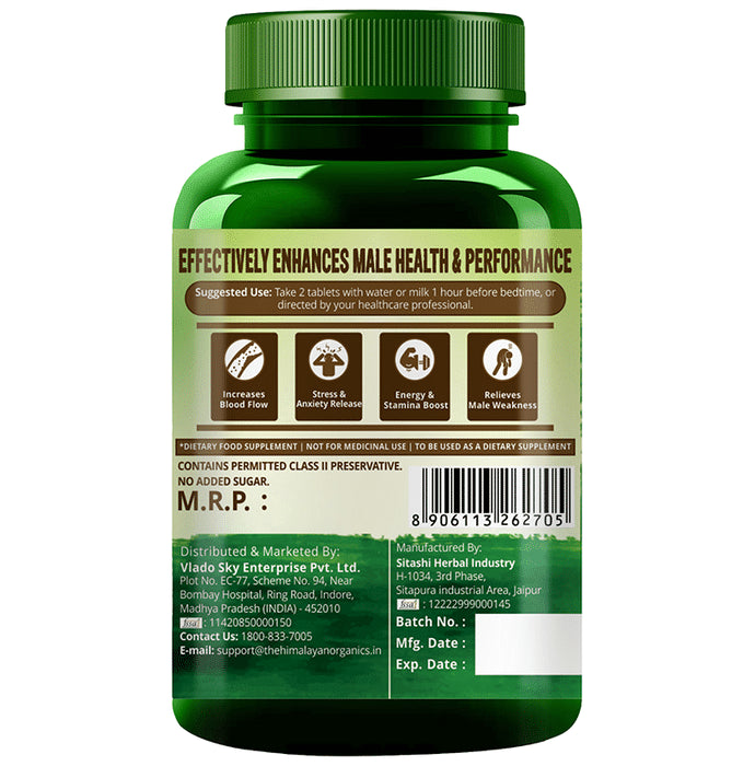 Himalayan Organics Male Vigor Tablet for Energy, Stamina & Increases Blood Flow
