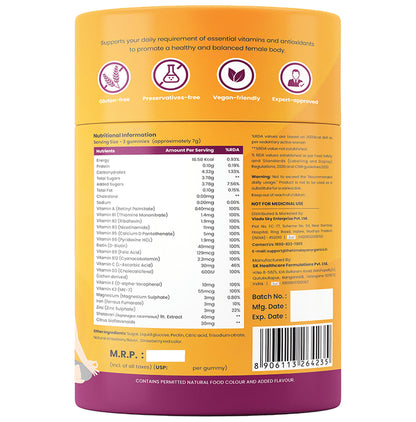 Himalayan Organics Multivitamin Women Gummies with Shatavari Extracts