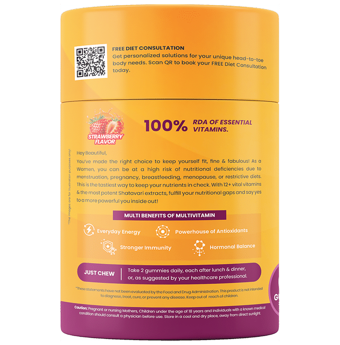 Himalayan Organics Multivitamin Women Gummies with Shatavari Extracts
