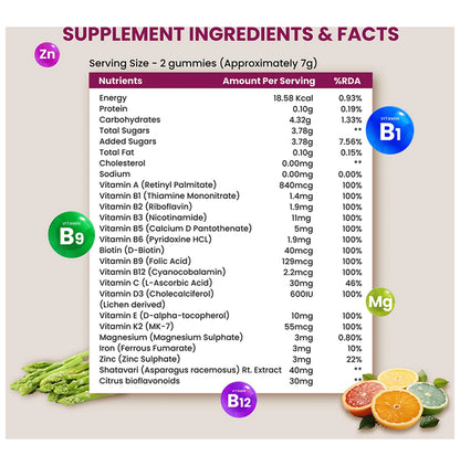 Himalayan Organics Multivitamin Women Gummies with Shatavari Extracts