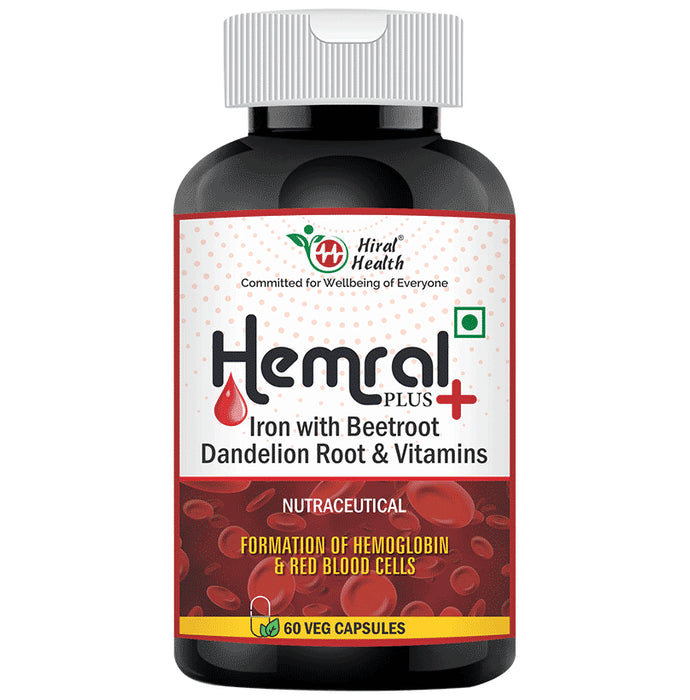 Hiral Health Hemral Plus Veg Capsule (60 Each) - Classic Derma