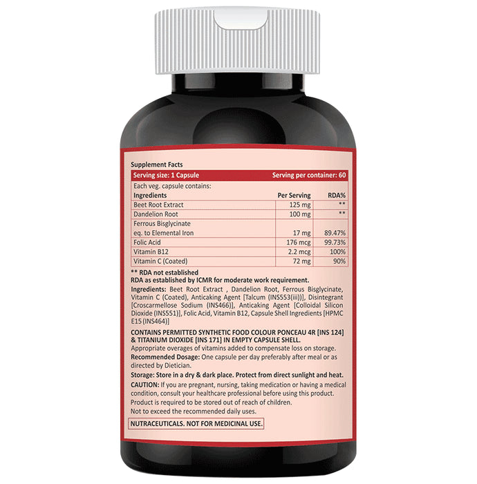 Hiral Health Hemral Plus Veg Capsule (60 Each)