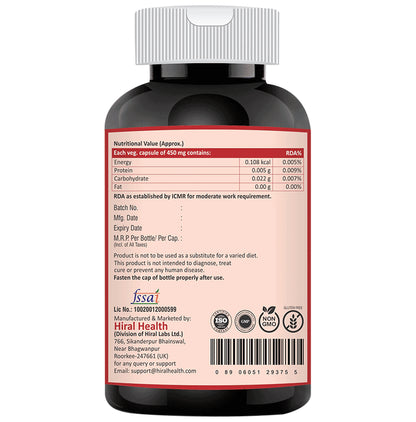 Hiral Health Hemral Plus Veg Capsule (60 Each)