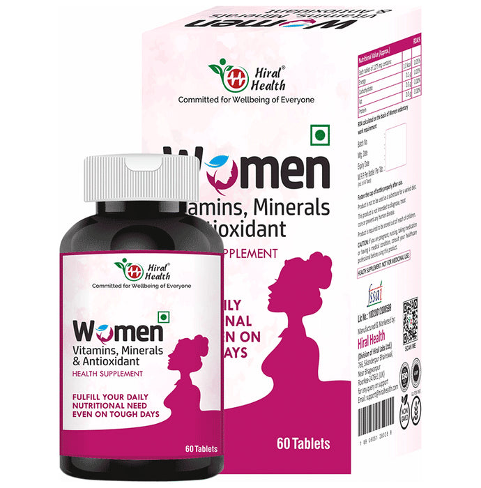 Hiral Health Women Vitamin, Mineral & Antioxidant Tablet (60 Each)