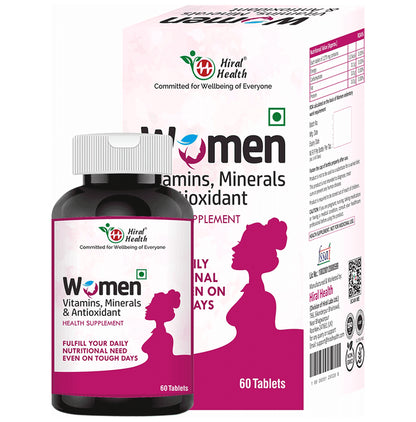 Hiral Health Women Vitamin, Mineral & Antioxidant Tablet (60 Each)