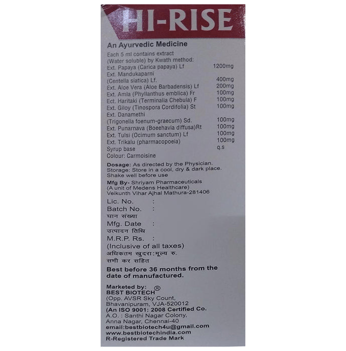 Buy HI-Rise Syrup Online | Classic Derma – Classic Derma-UAE