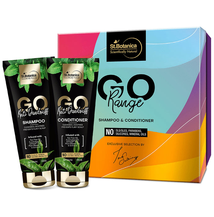 St.Botanica Anti Dandruff Go Range Shampoo & Conditioner (200ml Each) - Classic Derma