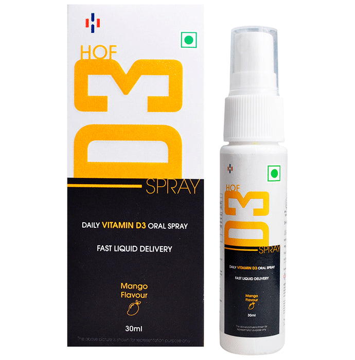HOF Pharma Daily Vitamin D3 Oral Spray Mango - Classic Derma