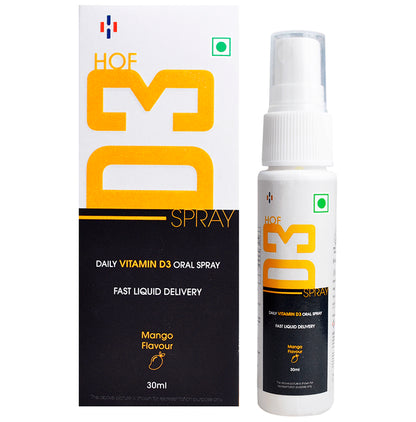 HOF Pharma Daily Vitamin D3 Oral Spray Mango - Classic Derma