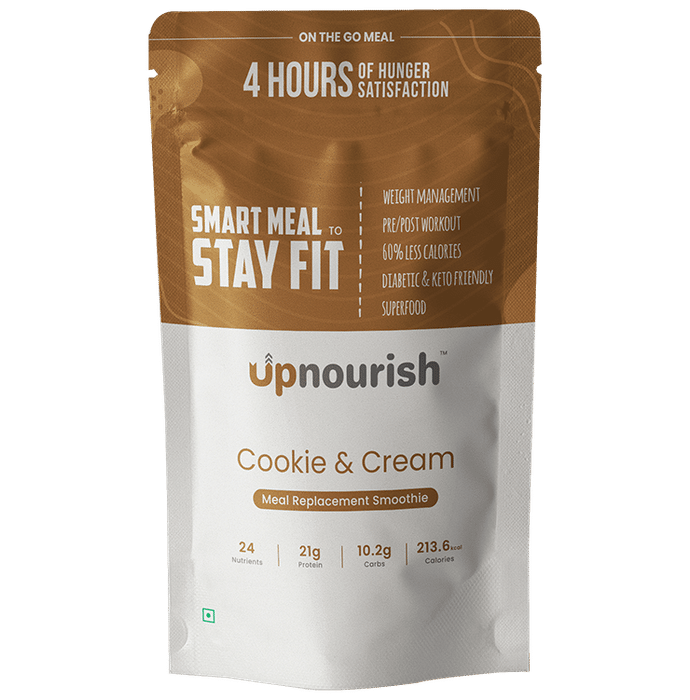 Upnourish Cookie and Cream Meal Replacement Smoothie (50gm Each) - Classic Derma